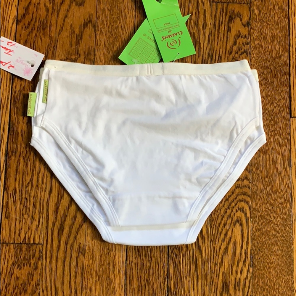 Claesen Undies Panties Briefs Underwear Girls Size 10 Claesen’s 2 Pairs NWT - Picture 4 of 9
